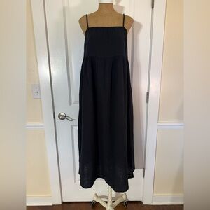 Eddie Bauer Black Woven Texture Dress